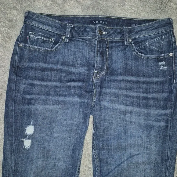 Vigoss Distressed Blue Jeans - Picture 16 of 16